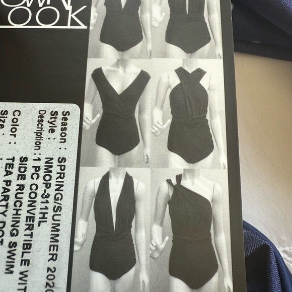Nicole Miller designed your own look swimsuit large NWT never worn one piece - Picture 8 of 13